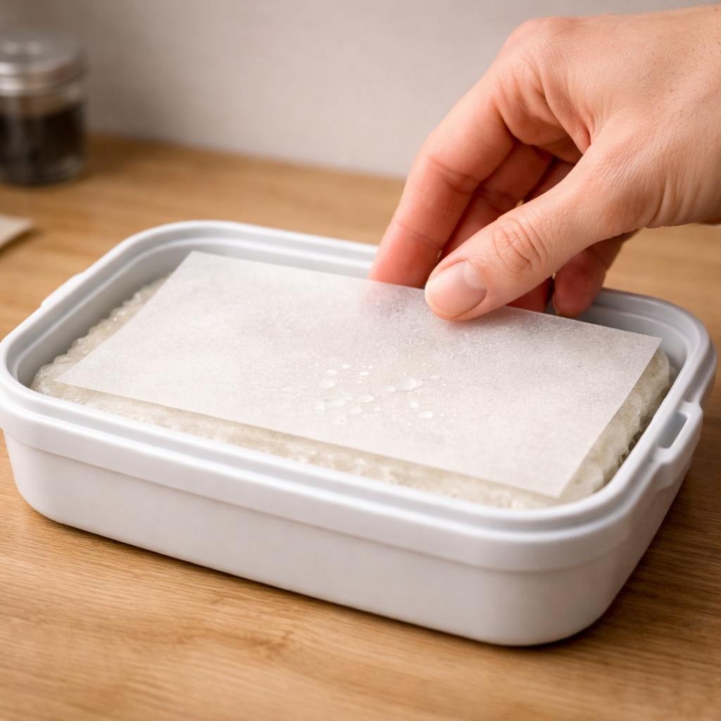 placing hydration paper on Army Painter Wet Palette foam